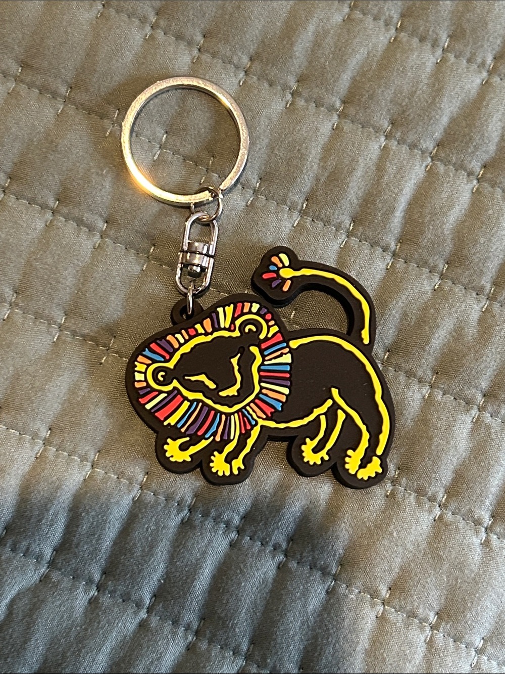 The Lion King Musical Vintage Original Disney Rubber Keychain/Key Fob